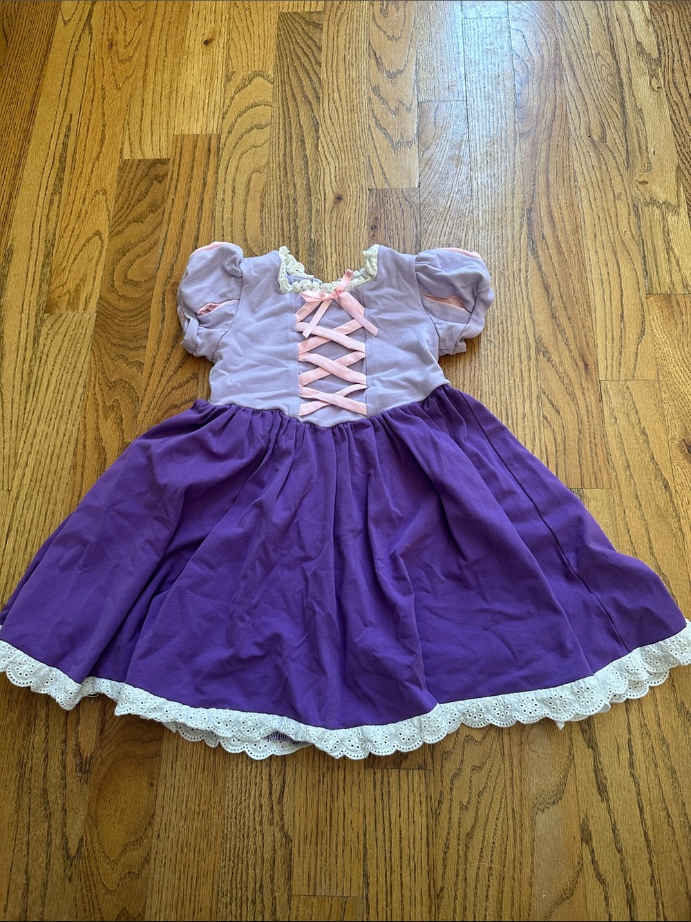 Girls' Purple and Light Pink Princess Dress-Up Costume